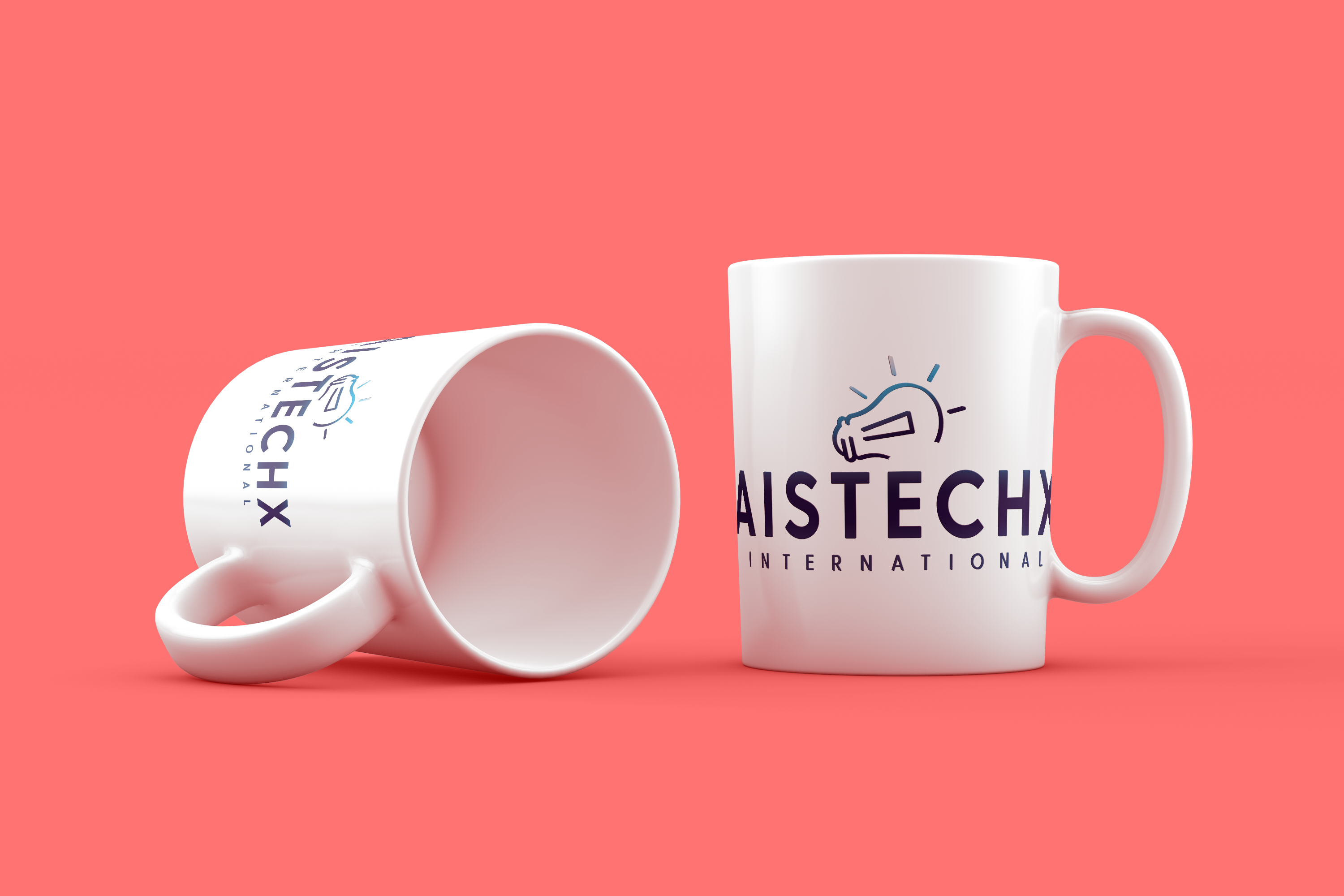 Classic White Ceramic Coffee Mug - AISTECHX | 300ml
